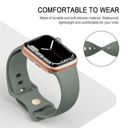 XY Smart Watch Accessories: Rubber Silicone Bands for Apple Watch 3/4/5/6/7/SE