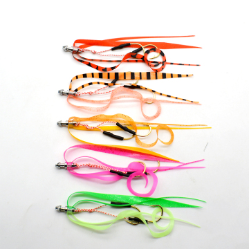 High-Quality Fishing Silicone Skirts Lures with Jigging Assist Hooks