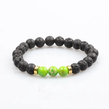 Alibaba golden supplier wholesale custom natural stone bracelet multi color stone bead bracelet jewellery