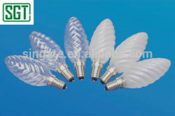 HIgh quality C35 C35-T 25W/40W/60W E14 E27 color painting inside, clear or frosted Incandescent candle Bulbs
