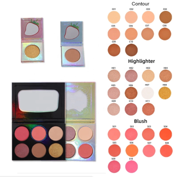 2022 Vegan Highlighter Palette: Palet Blush Diy Disesuaikan