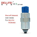 12V Perkins diesel apagado válvula solenoide 1340482