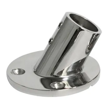 factory Outlet 316 Stainless Steel 60 Degree Round Base Boat Stanchion Base