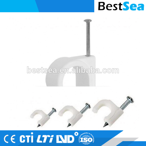 Wire Retainer Clip Plastic, White Telephone Cable Clips, High Quality