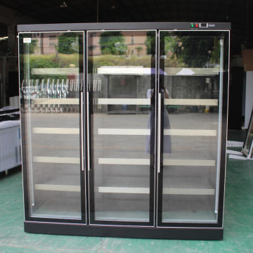 Remote Type 3 Door Showcase Chiller Pastry Fridge Freezer Display Case