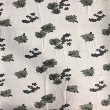 100% Polyester Yoyo Floral Print Fabric