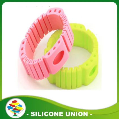 Promotional best silicone mosquito repellent bracelet