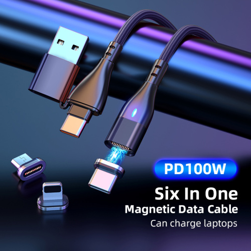 6 in 1 100W PD -Ladegerät -Adapterkabel