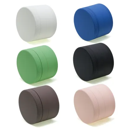 Wholesale 63mm 4 Part Rubber-Coated Aluminum Alloy Grinder Crushers