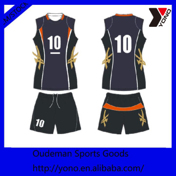 Newly style sublimation custom volleyball jersey for mens