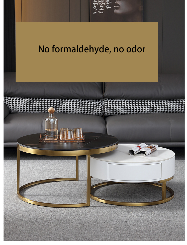 Black Round Coffee Table