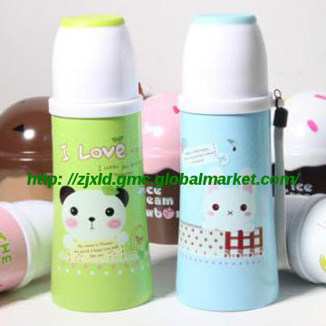 Double wall vacuum insulated stainless steel flask