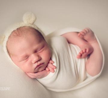 Ivory Cream Knitted Fabric full wrap breathable custom Photographic background swaddle wraps blanket for infant newborn baby