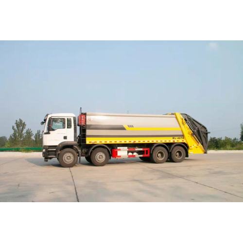 8x4 compression docking waste collector truck