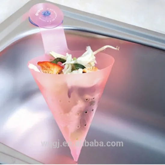 PVC Triangle Pot Drainer Colander Strainer Suction Cup Kitchen pot Drainer