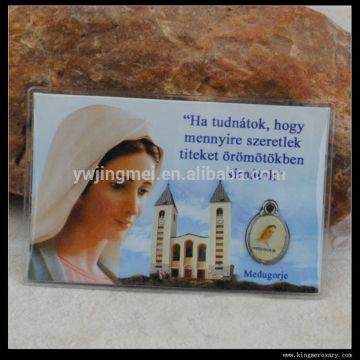 Medjugorje Medal Prayer card