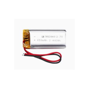 3.7V650mah 902040 lipo lithium battery