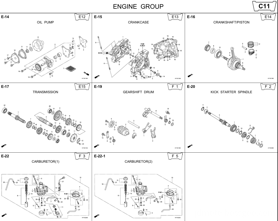 honda CB125 motorcycle parts