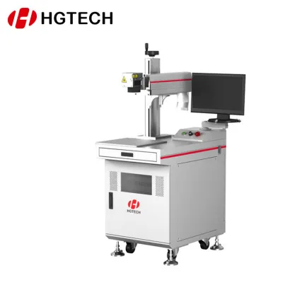 HGTECH Mopa M6+ color laser marking machine HGTECH Mopa M6 optical fiber laser with 20w 30w color marking