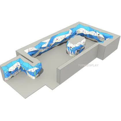 TOPKIDSPLAY Creative Indoor Playground Rock Climbing Walls Equipment for Climbing Gym