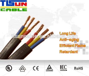3 core,4 cores Flat & Round cables submersible pump cable