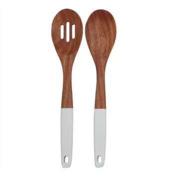 one set wooden kitchen utensils