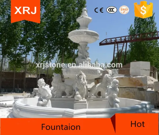 White garden stone fountain for sale