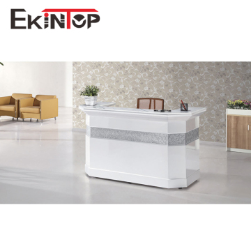 Standing Reception Desk: Office Counter Furniture Design