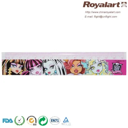 3D lenticular level measuring ruler