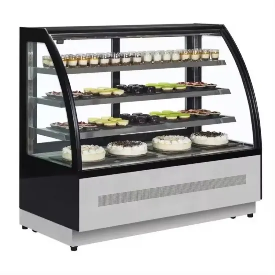 Commercial Refrigerated Bakery Display Case with Three-Glass Shelf LED Lighting Cake Display Counter
