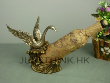 Custom made Artistic Resin Crafts / Decoration / Gift Wine Bottle Rack Holder FZ-RC-1110
