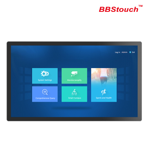 43" Large wall-mounted touch monitor