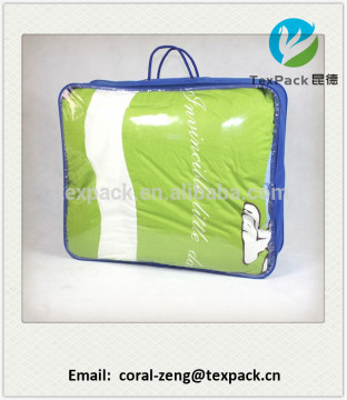 Customized Clear Pvc And Non Woven Packaging Zipper Bag