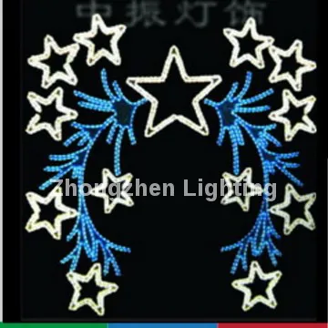 LED Mini Christmas star fancy motif light 39W 1080leds