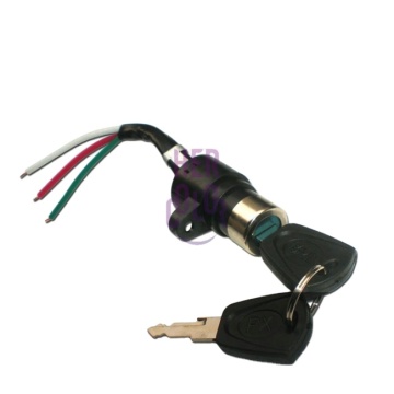 Motorcycle, Scooter, and E-bike Battery Charger Lock with Ignition Switch and 2 Keys