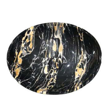 Chaozhou Ceramic Sanitary Ware: Elliptic Marble Countertop Bathroom Hand Wash Basin