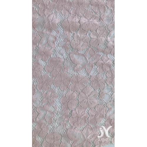 Cotton Nylon Rayon Lace Knit Fabric