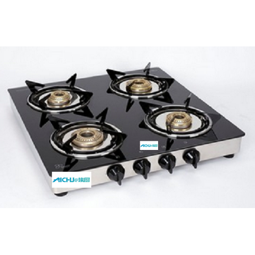 ISI LPG Gas Stove 4 Brass Burners