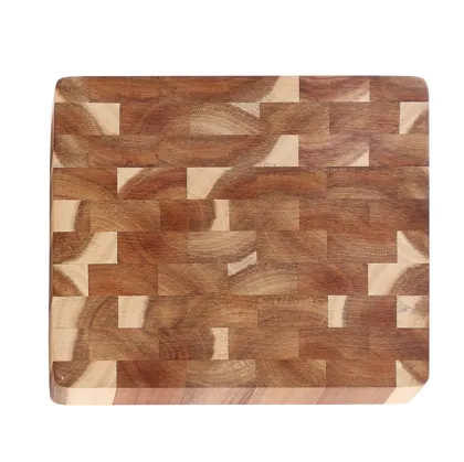 Acacia end grain cutting board
