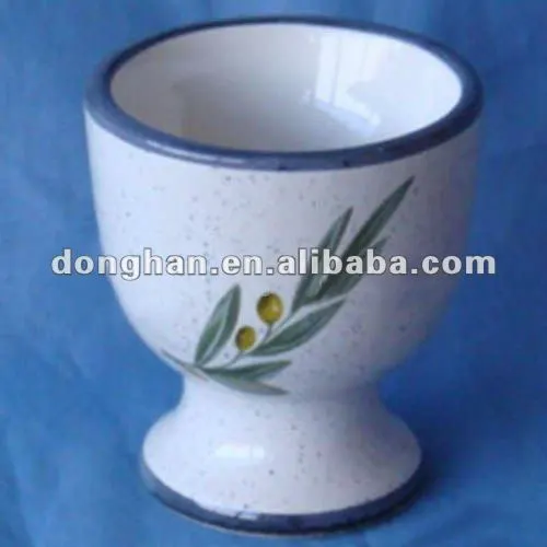 creative handpainted ceramic egg cup,