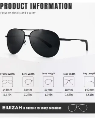 Polarized Aviator Sunglasses for Men Women