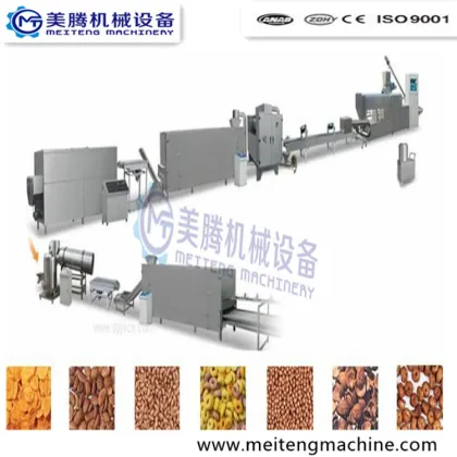 sugar coated corn flakes machine line/corn flakes making extruder 100-150kg/h