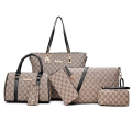 6 In 1 Women's Bags Set Leather Bags