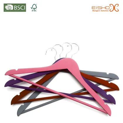 Eisho Rubber Coated Wooden Hanger