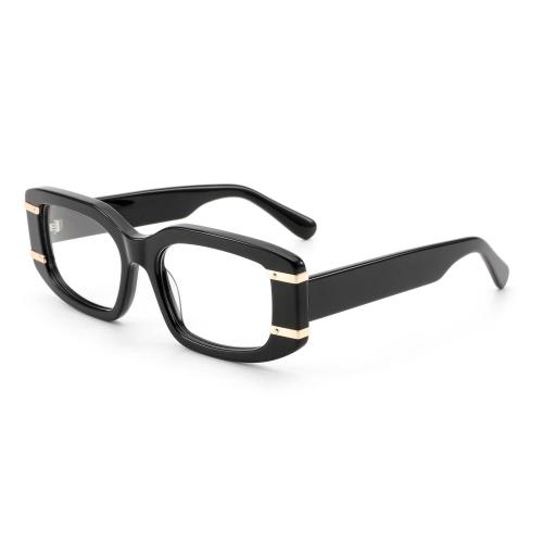 Premium Thick Rectangular Acetate Eyewear : Custom Optical & Sun Frames Wholesale
