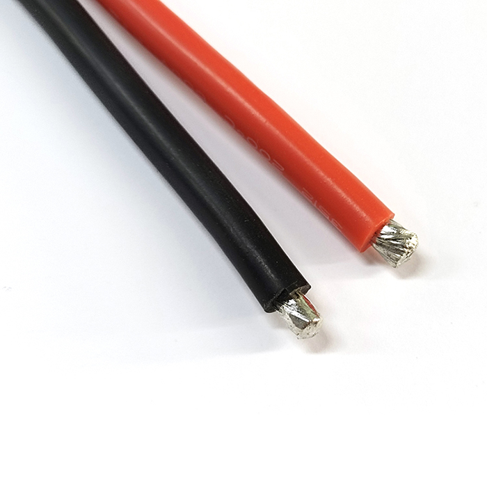 Silicone protective battery cable