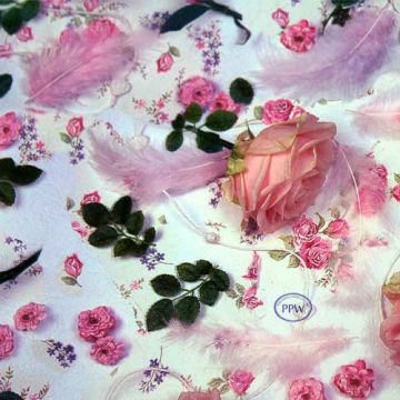 Design natural flower printed gift wrapping paper