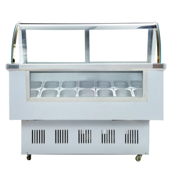 Commercial Ice Cream Display Showcase Refrigerator Cabinet for Multi-Flavor Popsicle Display