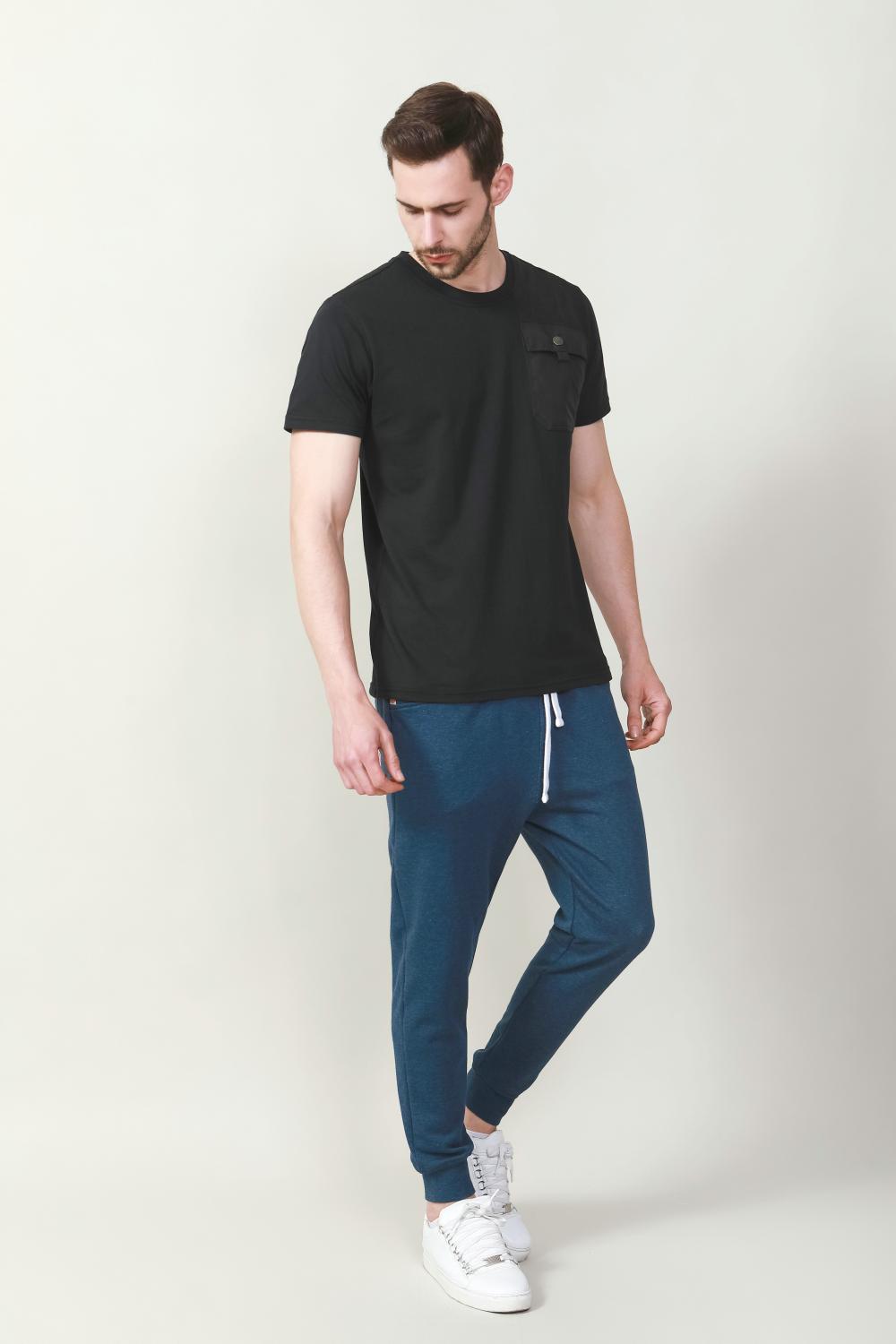 Men's solid color fashion t-shirt