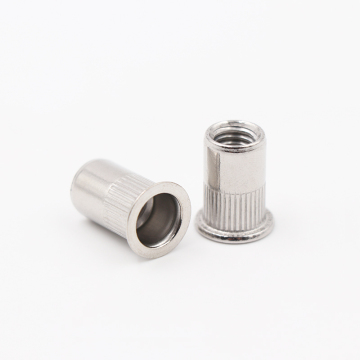 High-Quality SS304 Stainless Steel Half Hexagonal Blind Rivet Nut in Blue and White Zinc Finish, Size M6